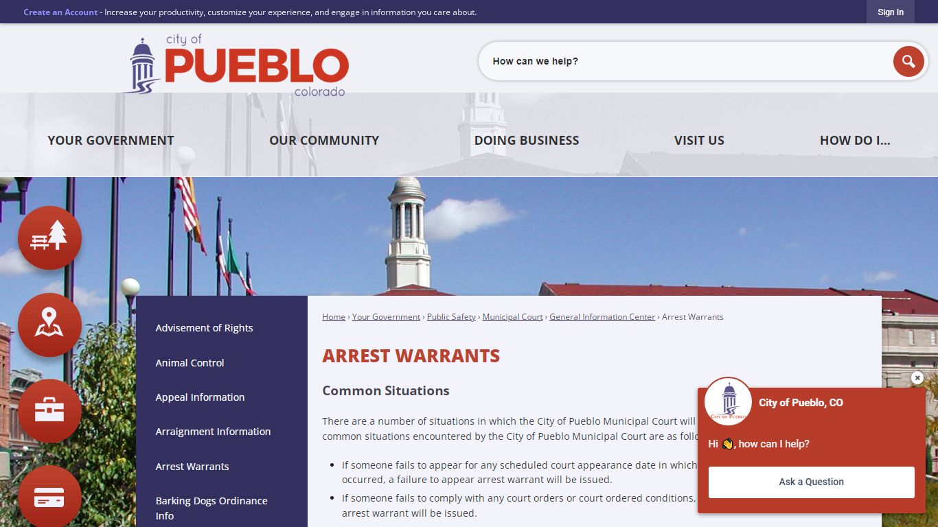 Arrest Warrants | Pueblo, CO - Official Website