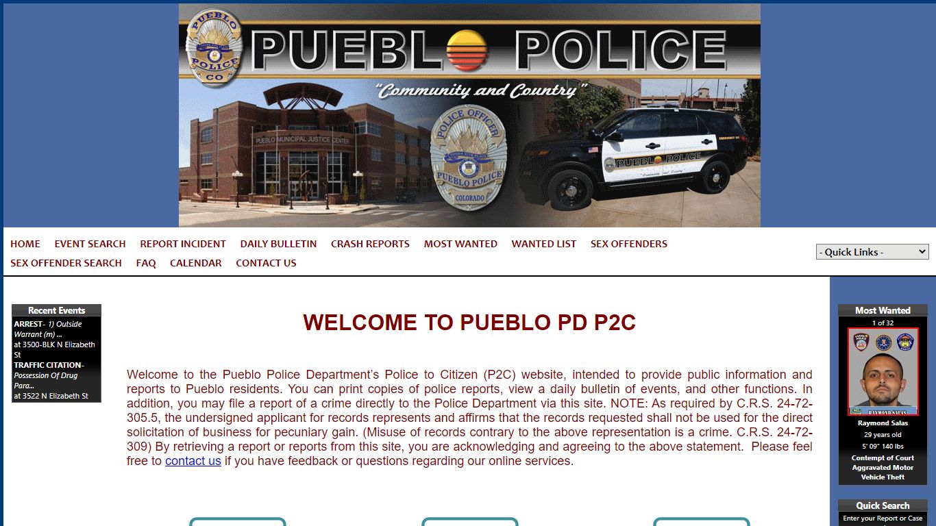 Pueblo Police Department P2C
